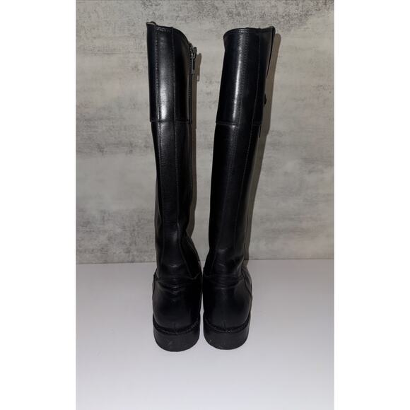 Frye 'Jayden Button' Tall Riding Boot Black Size 6.5 B $425 Leather Zip - Picture 4 of 8